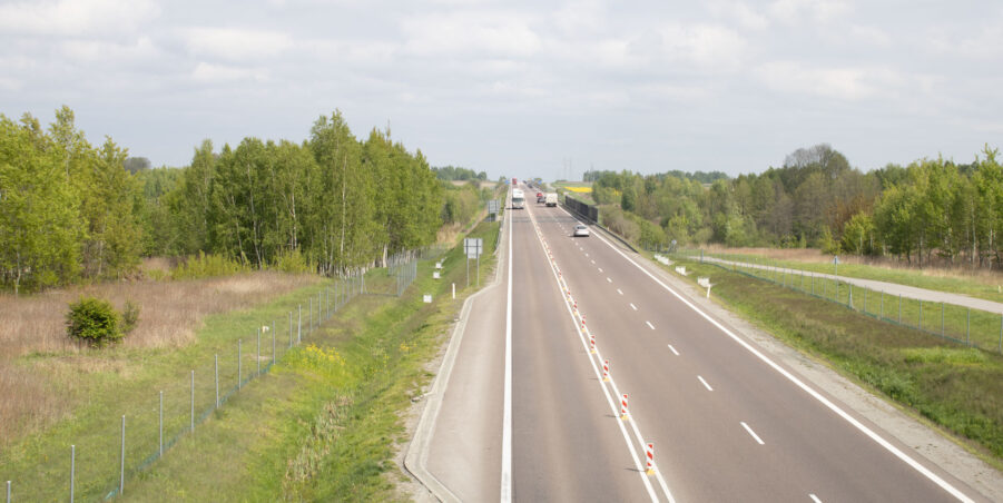 km 463+200 kierunek Lublin