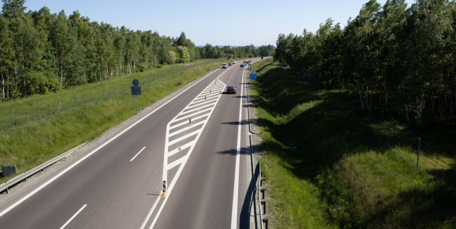 km 463+200 kierunek Rzeszów