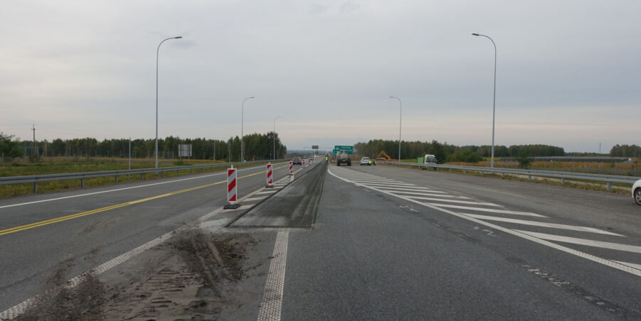 km 448+800 kierunek Rzeszow