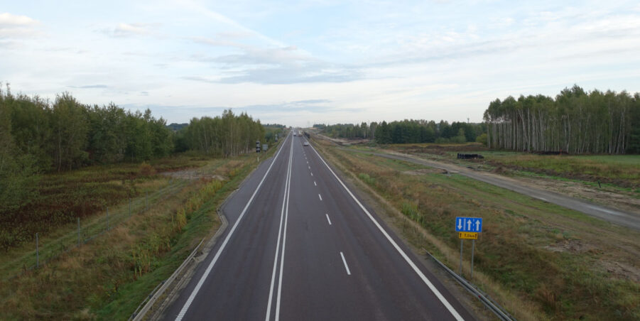 km 463+200 kierunek Lublin